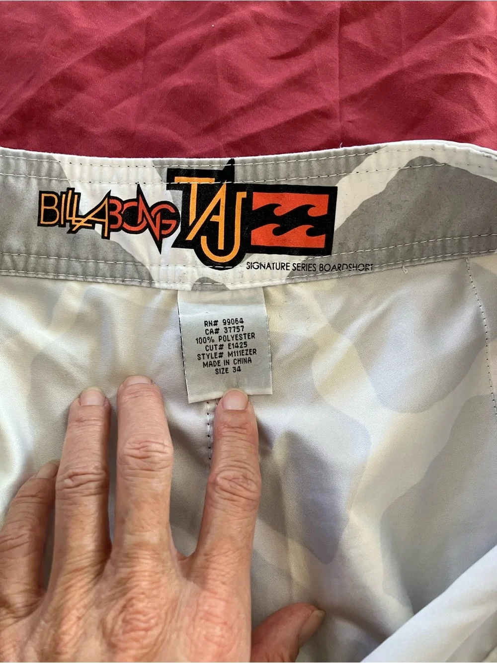 Vintage Taj Burrow Billabong Men's Black Swim Board Shorts; Some Piling-Last Pic